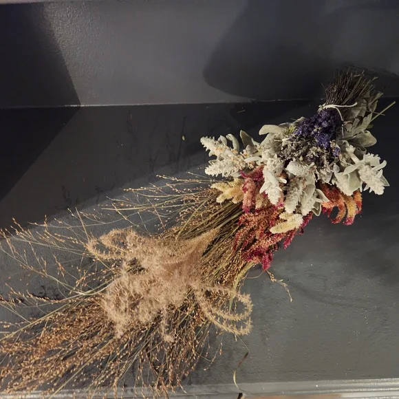 Real Dried Flower Bouquet. 29 Inches Long. - Picture 6 of 7